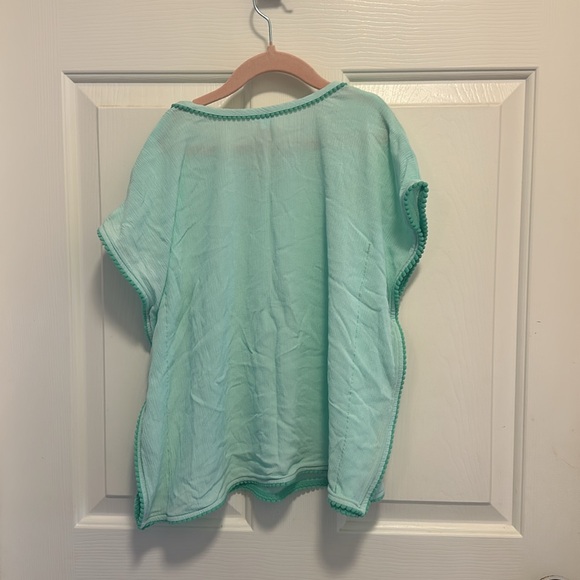 Cat & Jack teal Bathing suit cover up size 4t-5T - Picture 2 of 3